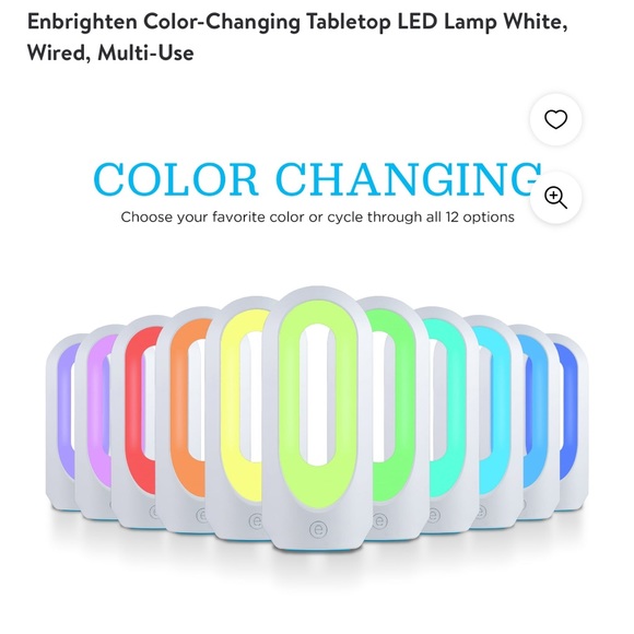LED Table Top color changing lamp. Great for a teenagers room . - Picture 7 of 8